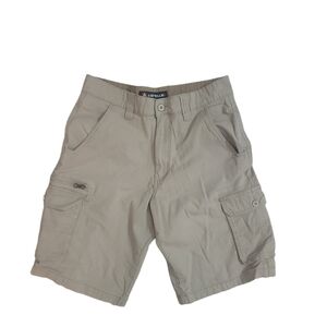 Airwalk Mens Khakis Cargo Y2k Lightweight Shorts Size 30‎